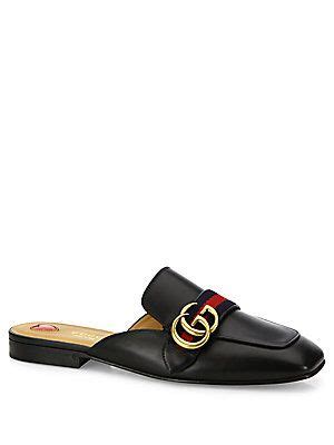 gucci peyton gg leather mule slides|gucci mules.